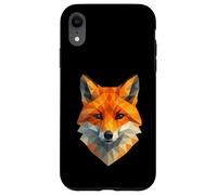 Geométrico Poligonal Fox Bajo Poligonal Animal Wildlife Carcasa para iPhone XR