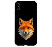 Geométrico Poligonal Fox Bajo Poligonal Animal Wildlife Carcasa para iPhone XS MAX