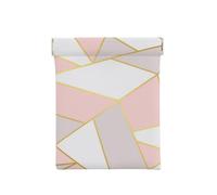 Geométrico Rosa Gris, Squeeze Top Wallet Bolsa de Almacenamiento para Mujer Monedero pequeño Bolsa de Cambio