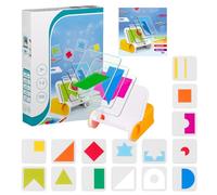 Geométricos De Viaje, Juego De Mesa Educativo con Bloques Geométricos, Juguete Educativo Interactivo para Niños Y Niñas Que Estimula La Mente