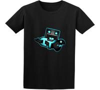 Geometry Dash Adam Dotan T Shirt Men's Fashion Crew Neck Black S
