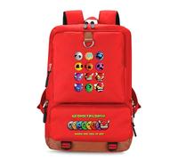Geometry Dash - Mochila creativa de dibujos animados para niños, estudiantes, mochila escolar, viajes al aire libre, bolsa de hombro, A3, L