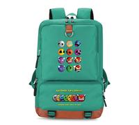 Geometry Dash - Mochila creativa de dibujos animados para niños, estudiantes, mochila escolar, viajes al aire libre, bolsa de hombro, A5., L