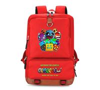 Geometry Dash - Mochila infantil impermeable y duradera para estudiantes, 17 litros, gran capacidad, bolsa de hombro para viajes al aire libre, A3, L