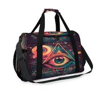 Geometry Magic Eye Sign - Bolsa de viaje para niñas, niños, mujeres y hombres, fin de semana, bolsa de hombro para viajes, deportes, gimnasio