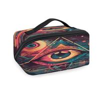 Geometry Magic Eye Sign - Bolsas de maquillaje de viaje para mujeres, hombres, niñas, niños, bolsa de lavado, bolsa de aseo portátil, organizador de artículos de tocador cosméticos