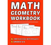 Geometry Math Workbook Grades 5-6: +400 Step-by-Step Practice Exercises with Answer Key