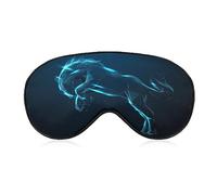 Geometry Wild Horse Sleep Eye Mask para hombres, mujeres, adolescentes, niños, noche de sueño, sombra de ojos, cubierta cómoda para viajes, yoga siesta