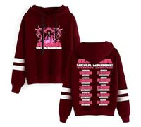 GEOMSMN Anna Pepe Vera Baddie Tour 2025 Sudaderas Unisex cómodas y Modernas, Street-Chic y versátiles.,Rojo,M