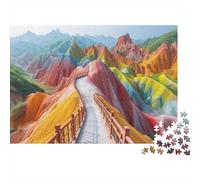 Geoparque,Rompecabezas para Adultos 1000pcs (75x50cm),Juegos De Desafío De Paisaje