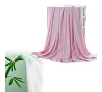 Georcep Cooling Blanket for Night Sweats - Lightweight Cool Blankets, Ice Blanket Single/Double/King/Super King Size for All-Season for Couch and Bed (A-Light Pink,150 * 200CM)