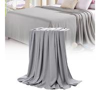 Georcep Ice Blankets for Hot Sleepers and Night Sweats, Lightweight Cool Blanket, Ice Blanket for All-Season for Couch and Bed (E-Light Gray,150×200CM)