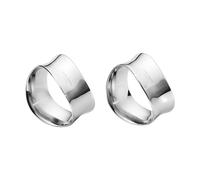 Georg Jensen 2 Anillos servilleteros Cobra Acero inoxidable