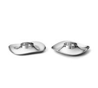Georg Jensen 2 Hueveras Cobra Acero inoxidable