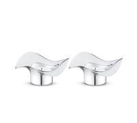 Georg Jensen 2 Portavelas Cobra acero inoxidable