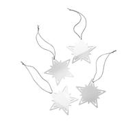 Georg Jensen 4 Adornos para regalos Classic christmas star Plata
