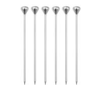 Georg Jensen 6 Palitos de cóctel Sky acero inoxidable