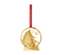 Georg Jensen Adorno navideño 2025 bola de nieve Latón chapado en oro