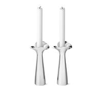Georg Jensen Candelabros Bloom Botanica. set de 2 acero inoxidable