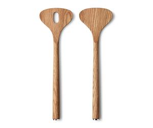 Georg Jensen Cubiertos de ensalada Alfredo roble 28 cm