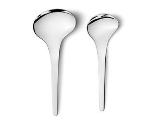 Georg Jensen Cucharas de servir Bloom set de 2