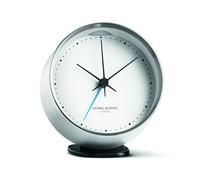 Georg Jensen Despertador Koppel Ø10 cm blanco-acero inoxidable