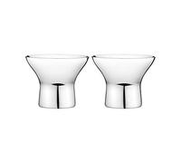 Georg Jensen GJ 098411 Huevera, 2 Unidades, Acero Inoxidable, Stainless Steel, 16 x 16 x 7,3 cm