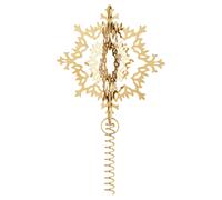 Georg Jensen Ice Flower julgranstopp chapado en oro