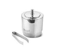 Georg Jensen Manhattan CUBITERA y Pinzas, SS, 1,5L, Acero Inoxidable, Plata, 14,6 x 14,6 x 18,1 cm