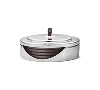 Georg Jensen 4 Posavasos Manhattan cuero marrón