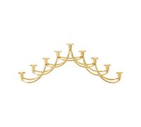 Georg Jensen Portavelas Harmony menorah Acero inoxidable chapado en oro