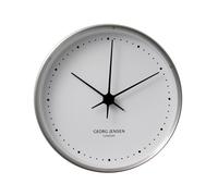 Georg Jensen Reloj de pared Koppel. blanco-acero inoxidable Ø 10 cm