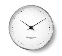 Georg Jensen Reloj de pared Koppel. blanco-acero inoxidable Ø 30 cm
