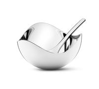Georg Jensen Salero con cuchara Bloom acero inoxidable