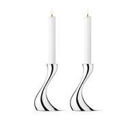 Georg Jensen Set de 2 candeleros Cobra Pequeños. 16 cm