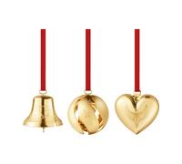 Georg Jensen Set de adornos 3 piezas 2024 Chapado en oro