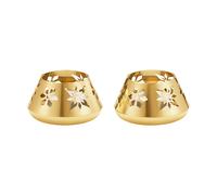 Georg Jensen Set portavelas de bloque 2024. 2-pack Chapado en oro