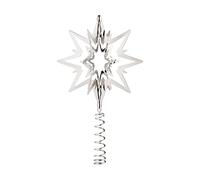 Georg Jensen Top Star - Palladium Plated Brass with Red Ribbon - Small