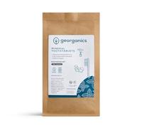 Georganics - Tabletas de Pasta Dental Orgánica - Tabletas de Limpieza Efervescentes Naturales con Arcilla de Caolín - Vegano y Cruelty Free, sin Flúor et SLS - Menta Inglesa - 720 Tabletas