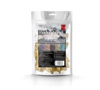 George & Bobs - Piel de vacuno - 500 g - Bocadillo natural aromático para perros - Secado suave al aire - Diferentes tamaños para masticar de longitud media