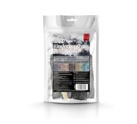 George & Bobs Piel de vacuno con pelaje, 500 g, 100% vacuno, extra duro masticable natural para perros, larga actividad, monoproteína, sin cereales, sin aditivos