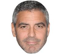 George Clooney (Grey Hair) Big Head. Máscara más grande que la vida.