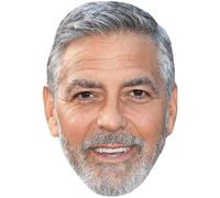 George Clooney (Smile) Big Head. Máscara más grande que la vida.