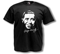 George Formby T Shirt The Ukulele Man Music Hall Silver Screen Legend Black XXL