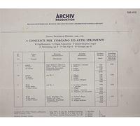 George friedrich Haendel Quatro concerti per l'organo ed altri stromenti, Vier orgelkonzerte-Four bOrgan Concertos-Quatre concertos pour orgue (op.4, Nr.1, 3b,2,6) , edouard Müller, orgel, HansJ. Zingel, Harfe, Schola Cantorum Basiliensis, Dirigent: August Wenzinger