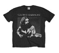 George Harrison - Camiseta unisex para hombre Live Portrait negro - XXL