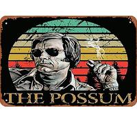 George Jones The Possum Iron On Transfer #3 - Póster retro de metal vintage de 30,5 x 20,3 cm, decoración de pared para bar, club de música, cueva