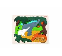 George Luck Doble Puzzle Asia 20 x 20 x 1,3 cm NUEVO de Japón
