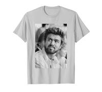 George Michael en Live Aid Wembley Stadium Soy tu Hombre 1985 Camiseta, Hombre, Plata, L