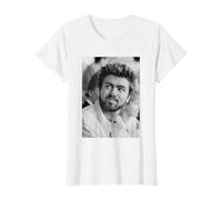 George Michael en Live Aid Wembley Stadium Soy tu Hombre 1985 Camiseta, Mujer, Blanco, S